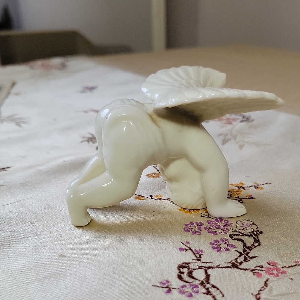 White Ceramic Angel Figurine